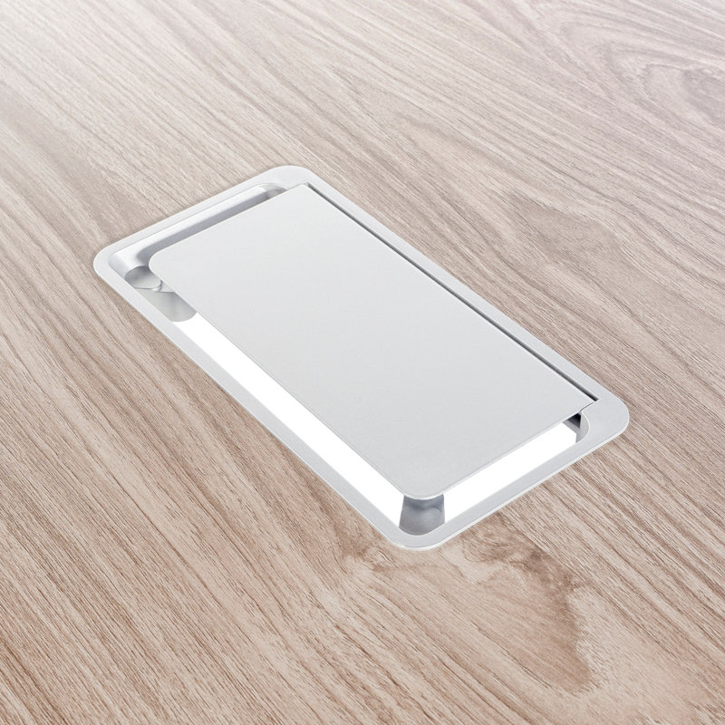 Table de conférence Keira-Rose, H 29,53 po x L 35,43 po x l 94,49 po, Orme pâle