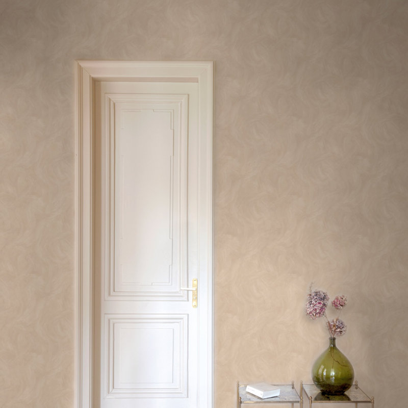 Concept Collection Authentic Plaster Double Width 42-inches Wide Wallpaper Roll, Red