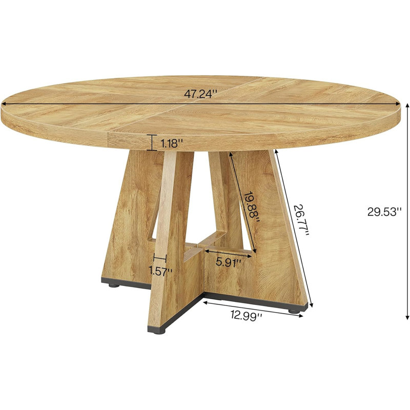 Table de salle à manger ronde moderne (sans la chaise)