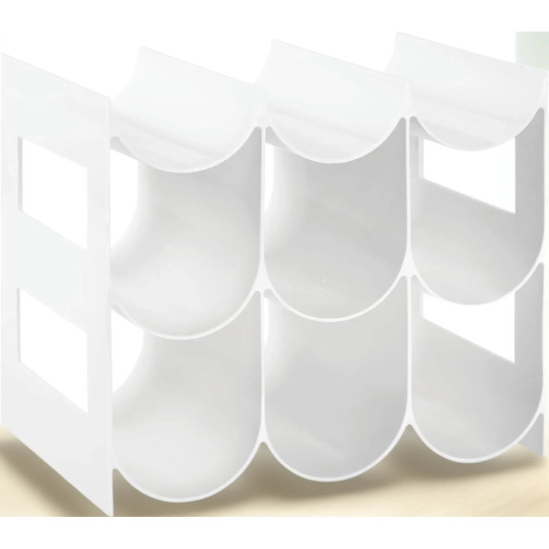 Support de rangement à 3 niveaux pour bouteilles, cuisine, garde-manger, armoire ou réfrigérateur - peut contenir 9 bouteilles, solution de rangement peu encombrante