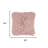 20" Pale Pink Soft Nubby Shag Throw Pillow