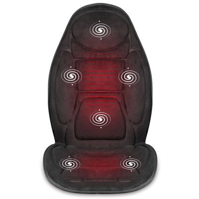 Snailax Vibration Massage Seat Cushion with Heat(Black) , SL-262PB