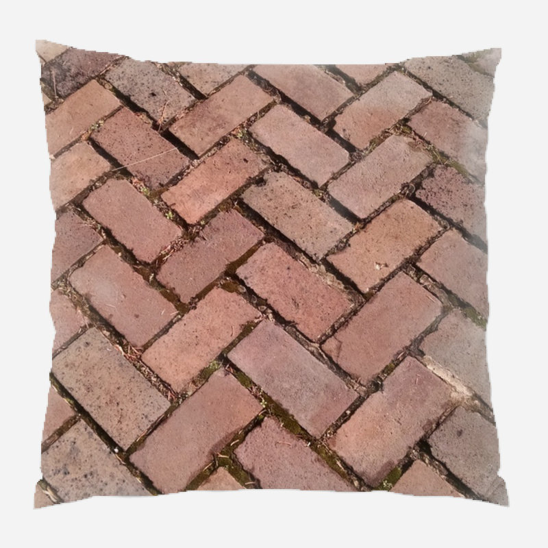 Coussin décoratif briques