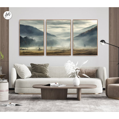 Art mural nature, montagnes bleues, art mural Moody, ferme, art mural