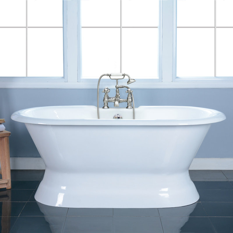 Baignoire de trempage à socle 66 po x 31 po Aqua Eden