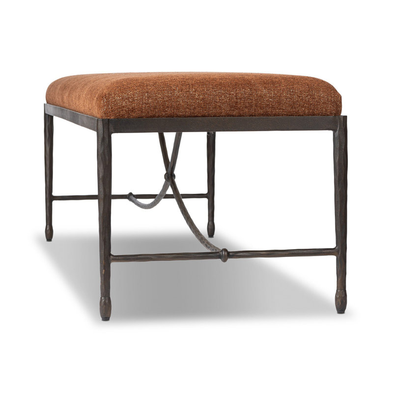 JADE Upholstered Bench, Crypton Wayfarer Sienna