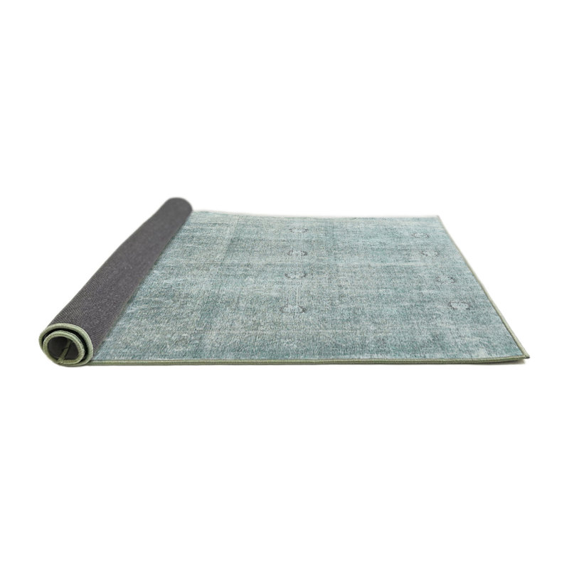 Tapis bleu sarcelle clair Deering, Rond 3 pi