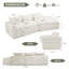 Modern Minimalist Modular Sectional Sofa, Upholstered Cloud Couch With Deep Seats