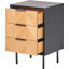 Aneliya 45cm W Metal Bedside Table
