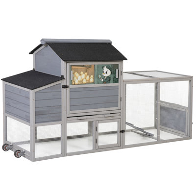 Poulailler d'extérieur portatif avec plateau coulissant, motifs gris et coloré, assemblage d'outils multifonctionnel pour fenêtre pour petits animaux, panneau solaire, portes, adaptable à la planète Smart Color