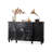 Retro Black Solid Wood Sideboard