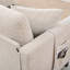 Canapé d'angle 107,87 po avec pouf, coussins d'assise et de dossier amovibles-1751686146-1751686147