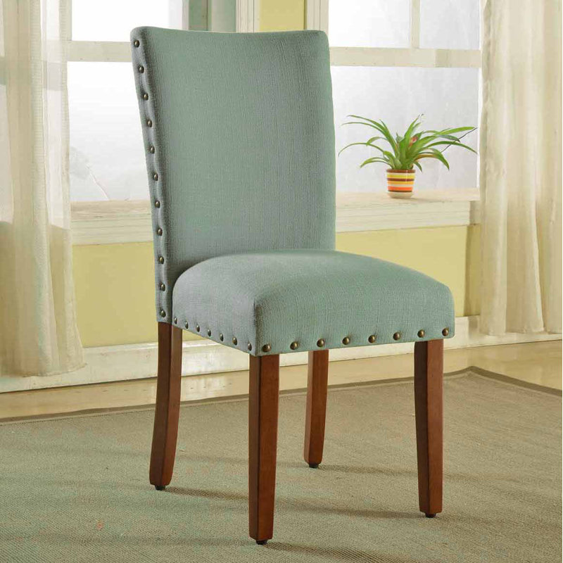 Chaise de salle à manger rembourrée Aalim, Écume de mer