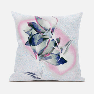 Floral Reversible Throw Pillow