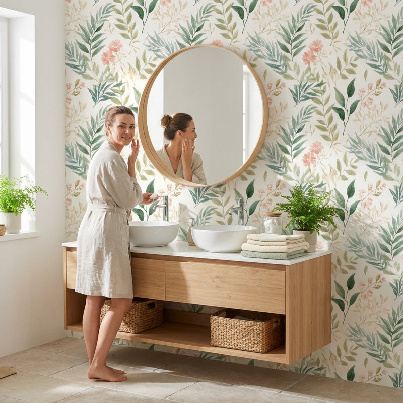Murale moderne amovible Shades Of Green
