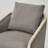 30" Wide Polyester Upholstered Swivel Barrel Chair With Wood Base-543202879