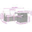 230cm Wide Patio Sofa with Cushions