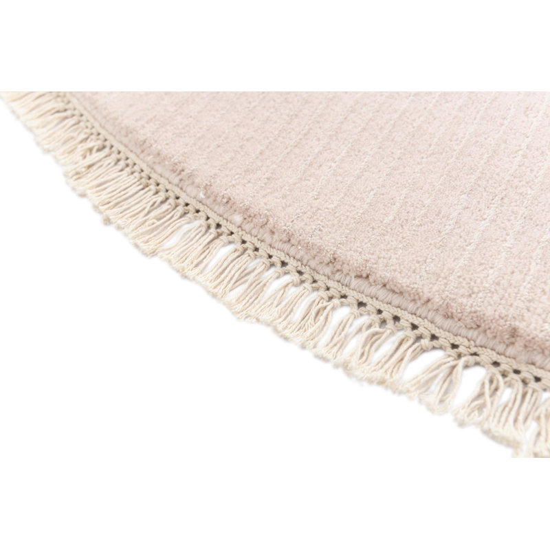Tapis rond rond Indira Peach