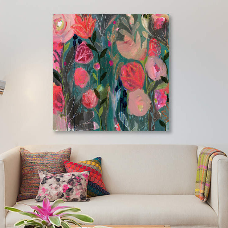 « minuit voeu », impression sur toile, H 12 po x l 12 po x P 1,5 po, Toile tendue, Pas de tapis