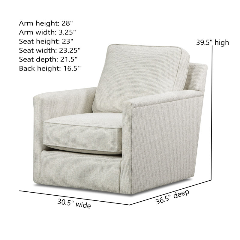 Fauteuil pivotant en coton et polyester Poof