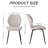 Modern Dining Chairs Set of 4, Boucle Fabric, Upholstered Boucle Kitchen Chair With Metal Legs, Beige-484931429