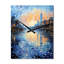 Horloge murale plage sur la plage Reflections III - paysage et nature surdimensionnée-99630016