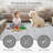 Bordered Design Machine Washable Rug with Rubber Backing for Living Room Modern Non-Slip Dining Room Rug Easy-Cleaning Floor Carpet for Bedroom-707876483