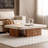Natural cave stone design feel coffee table