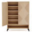 Armoire à chaussures moderne 31,49 "à 6 niveaux avec portes, unité de rangement de hall d'entrée réglable pour le salon et le vestibule