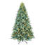 Arbre de Noël artificiel pré-éclairé avec lumières blanc chaud-1526791105