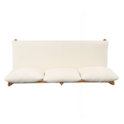 Paresseux d'extérieur 3 places en acacia beige