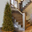 Jersey Feel Real Fraser Pencil Hinged 9' Fir Artificial Christmas Tree with 800 Clear Lights-1872454538