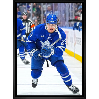 Matthew Knies, toile encadrée 20 x 29, Toronto Maple Leafs