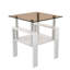 Ensemble de 2 tables à thé modernes en verre trempé (table incluse seulement)-1312600032-1312600035