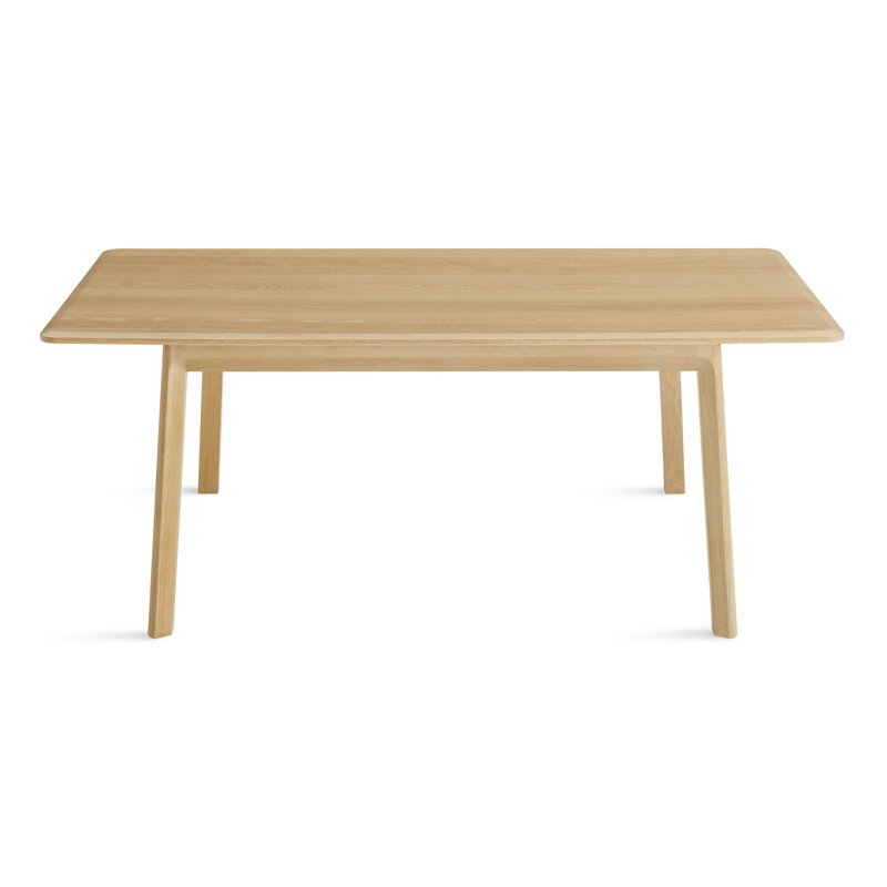Keeps Solid Wood Dining Table, White Oak, 38" W x 77" L