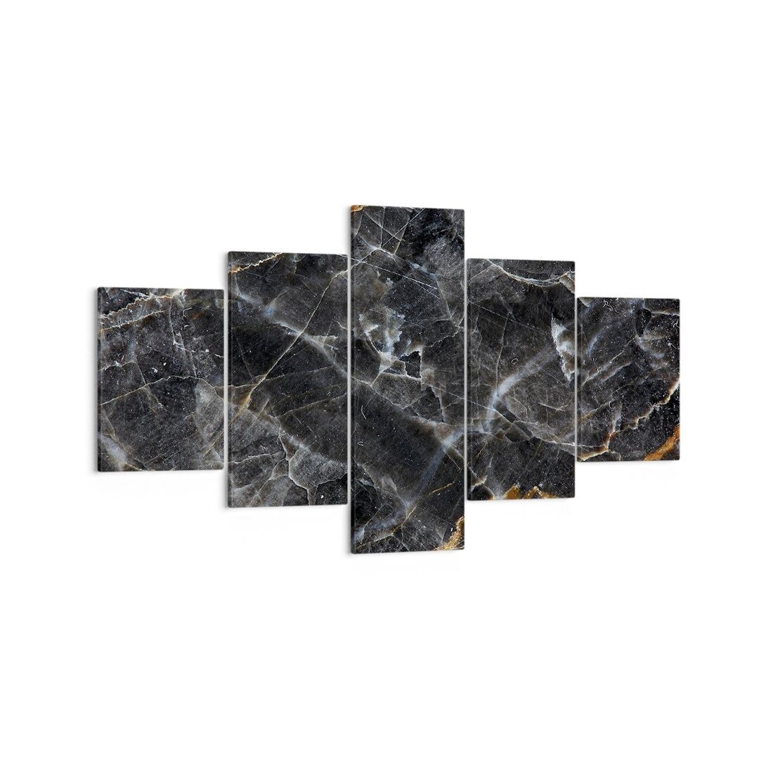 5-tlg. Leinwandbilder-Set Marble Stone