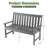 Pada Plastic Outdoor Bench
