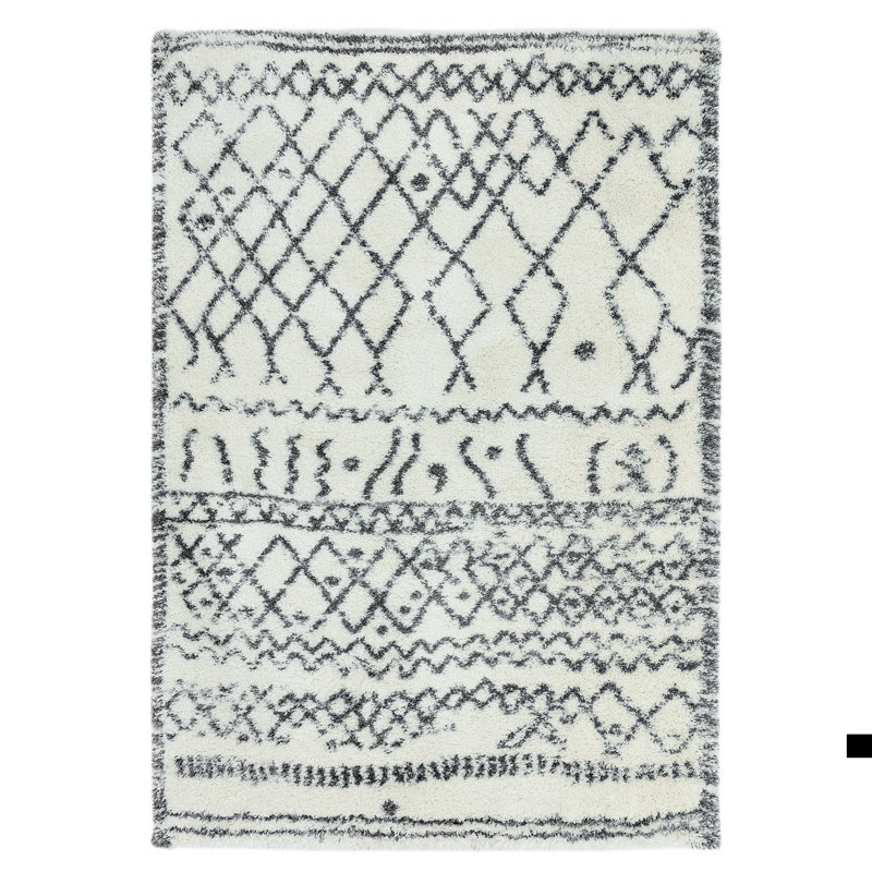 Manilow Moroccan Shag Area Rug, Rectangle 120 x 170cm