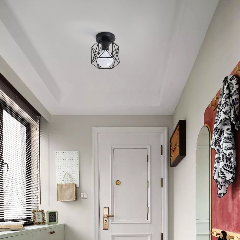 Paramonos 1-Light Flush Mount Ceiling Light