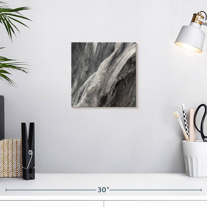 Dark Grey Splash, 10" H x 10" W