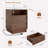 Night Stand With Charging Station, Mid Century Modern End Table, 19'' Wide Wood Bedside Table With 2 Storage Drawers And Open Shelf For Bedroom, Walnut Brown-1326025592-1340472982