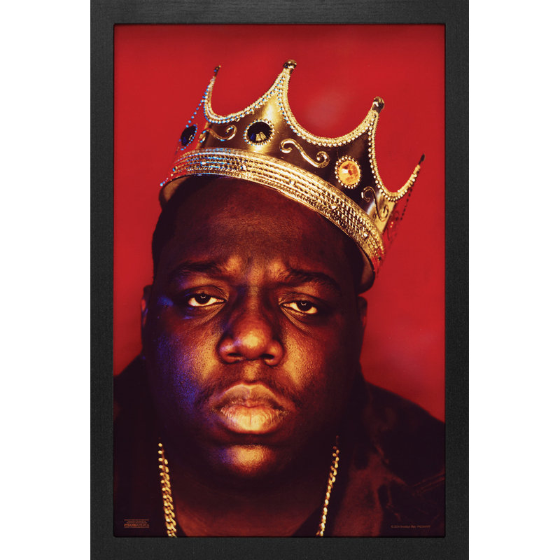 Notorious BIG- Crown Portrait 11 x 17, reproduction encadrée