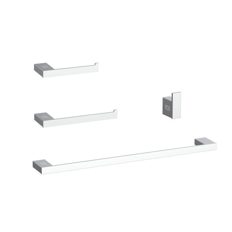 Sofia 4 - Piece Bathroom Hardware Set, Chrome