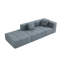 Canapé modulaire simple modulaire moderne avec coussin de dossier amovible pour des espaces de vie polyvalents et des sièges confortables