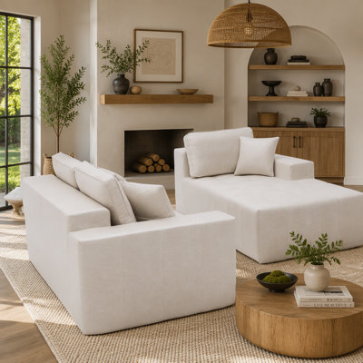 Canapé-lit d'angle en similicuir beige, convertible en forme de L avec rembourrage en mousse haute densité, sans montage, idéal pour le salon, un appartement ou une chambre d'amis.