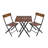Latoria 2 - Person Metal Patio Dining Set with Square Table-1780459107