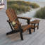 Chaise Adirondack pliante, noire-1930660652
