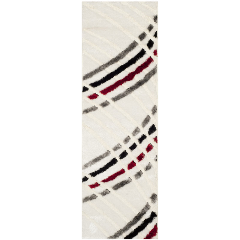 Anna Hand-Tufted Beige Area Rug, Runner 2'3" x 7'