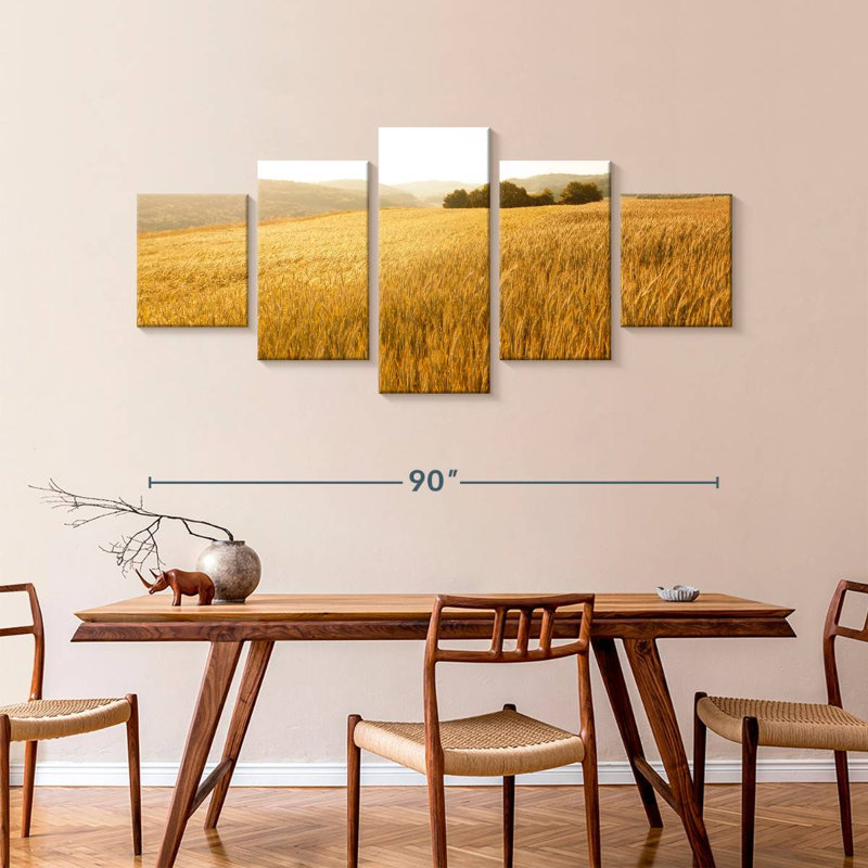 Tranquil Wheat Fields, 42" H x 92" W