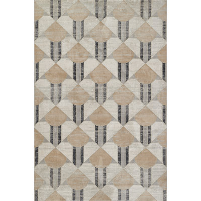 Solage Charcoal Geometric Rug